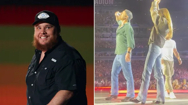 Luke Combs and "Twisters" Cast Share Stage at MetLife Stadium