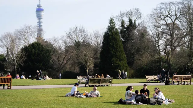 UK temperatures soar to 19C, surpassing Ibiza and Corfu