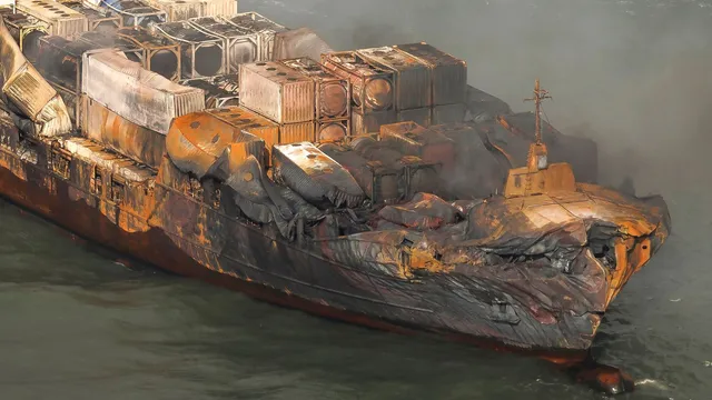 Captain charged after cargo ship crash leaves crew member presumed dead