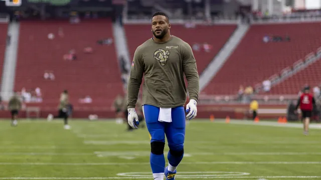 Aaron Donald, retired since 2023, says he will play for Los Angeles Rams against New York Giants on Monday night