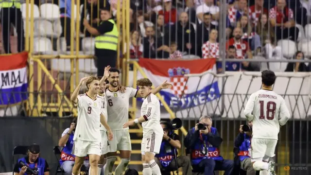 Mikel Merino scores twice as Spain beats Croatia 2-1 in UEFA Nations League