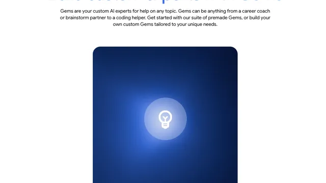 Users create personalized Gems in Gemini for tailored assistance