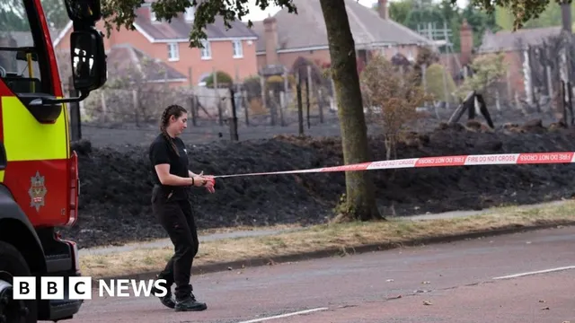 Major incidents declared as UK fires force evacuations