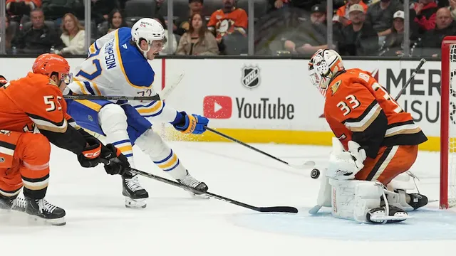 Tage Thompson leads Buffalo Sabres to 7-6 victory over Anaheim Ducks
