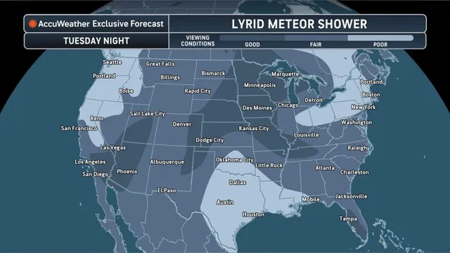 Lyrid meteor shower peaks tonight across the US