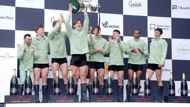 Cambridge celebrates double victory over Oxford in Boat Race
