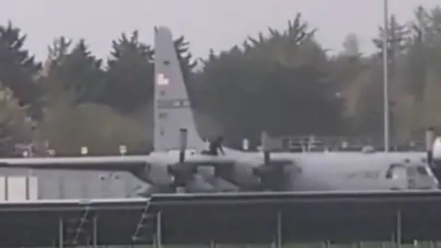 Fire erupts at RAF Fairford base used by US bombers