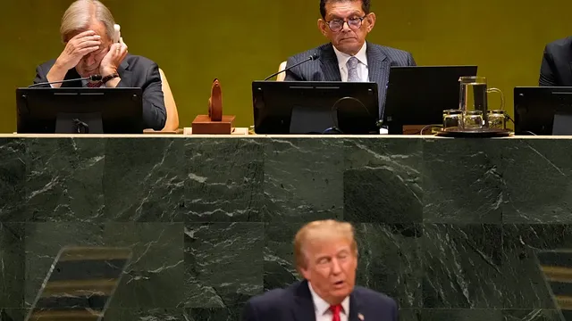 President Donald Trump tells UN General Assembly the US will not support global AI regulations