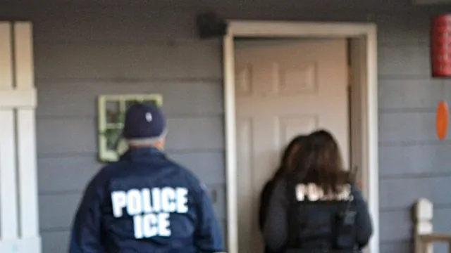 Eight suspects arrested after Texas police officer shot outside ICE facility