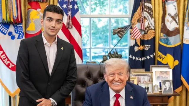 Trump meets freed hostage Edan Alexander at the Oval Office