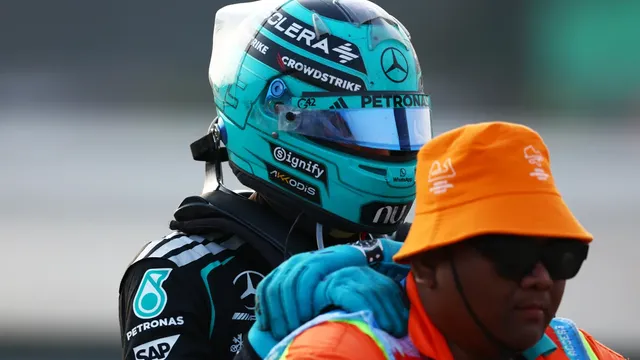 Mercedes driver George Russell to start Singapore Grand Prix from back of grid after engine failure