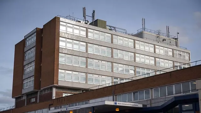 Three injured as car crashes into hospital building in Devon