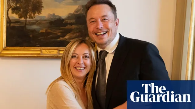 Elon Musk presents award to Giorgia Meloni amid controversy