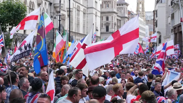 Thousands Rally in Support of Tommy Robinson in Central London