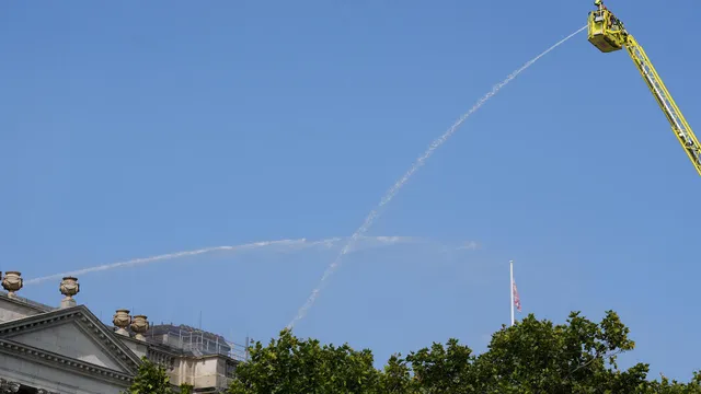 Fire damages art at Somerset House