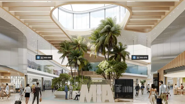 Miami International Airport concourse expansion enhances passenger experience