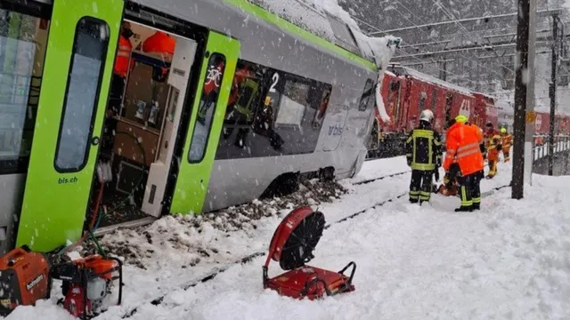 Avalanche suspected as train derails in Switzerland, injuring five