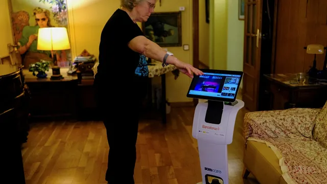 Barcelona sends robots to combat loneliness among the elderly