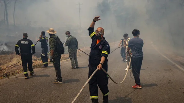 Four pilots missing after firefighting helicopters collide in Greece
