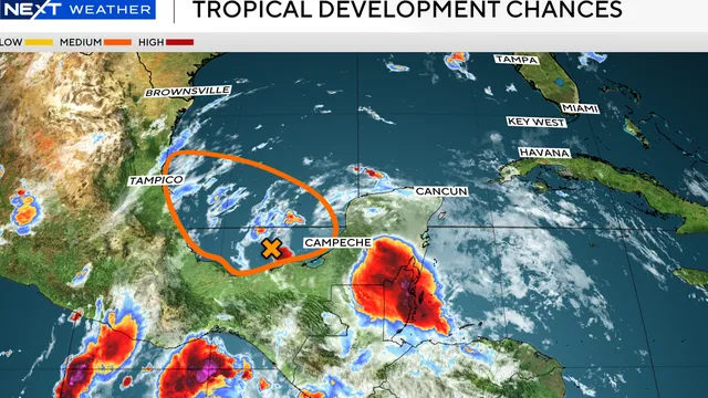Tropical Depression Two threatens Mexico's Gulf Coast this weekend