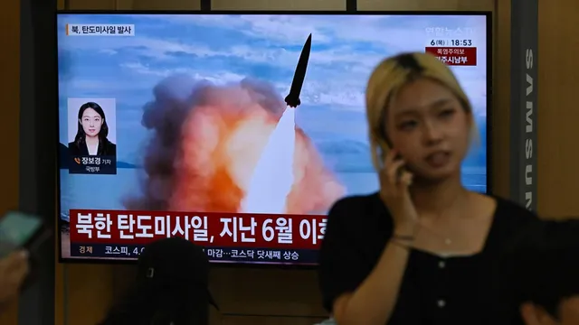 North Korea launches ballistic missile as tensions rise with US and South Korea