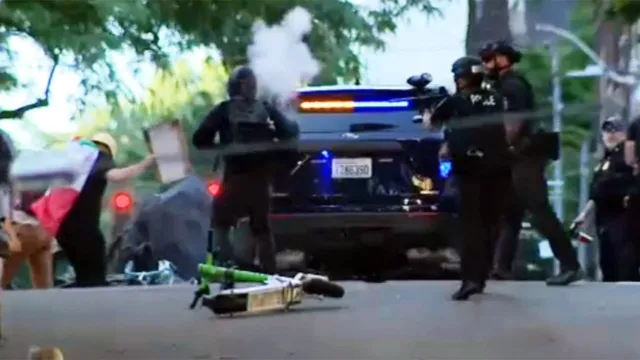 Violent clashes erupt as protesters confront police in Los Angeles anti-ICE riots