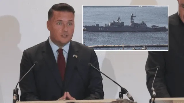 Russian warship conducts live-fire exercise near UK coast