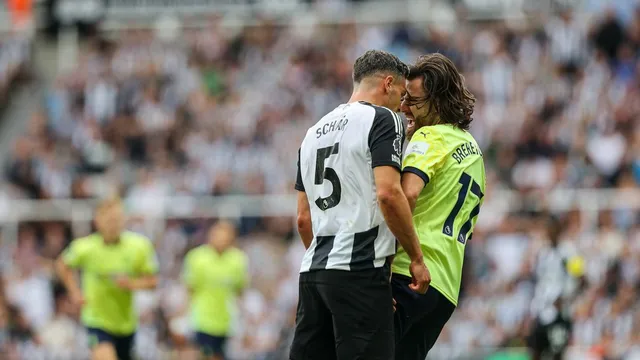 Newcastle United's Schar Sent Off for Headbutting