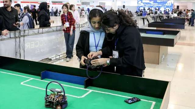 Iran's 20th RoboCup in Tehran features 2,000 young competitors, including girls' robotics teams