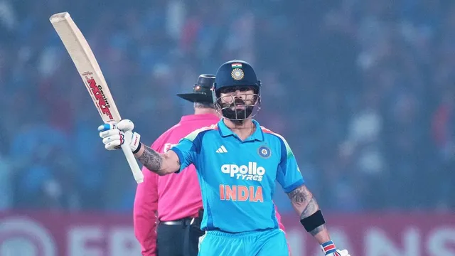 Virat Kohli scores 139 not out to reach 15,000 ODI runs as India beats West Indies by eight wickets