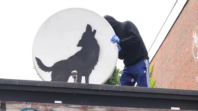 Banksy's Wolf Artwork Stolen After Unveiling