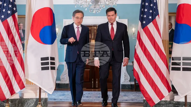 South Korean Foreign Minister Cho Hyun and US Secretary of State Marco Rubio discuss delayed investments and Middle East security
