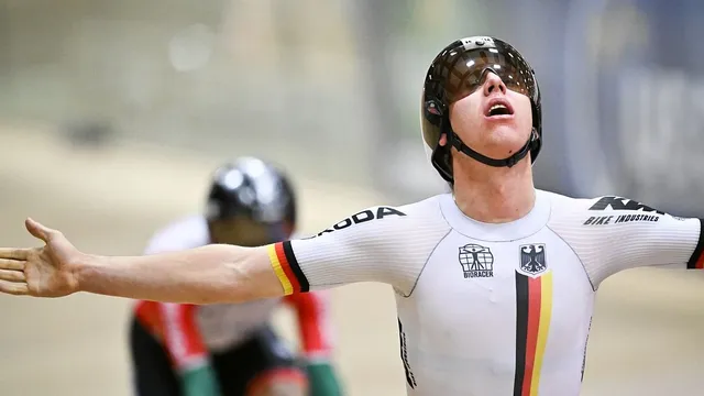 German cyclist Tim Torn Teutenberg wins elimination race at UCI Track World Championships in Shanghai