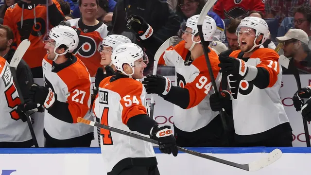 Philadelphia Flyers rookie Cole Knuble scores first two NHL goals in 3-1 win over Buffalo Sabres