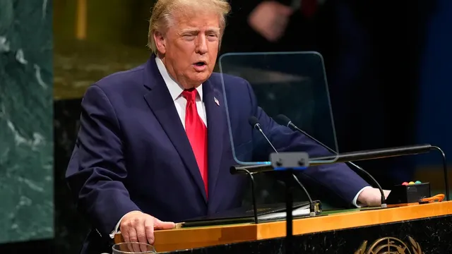 Trump makes false claims about munitions, oil reserves, and jobs in UN address