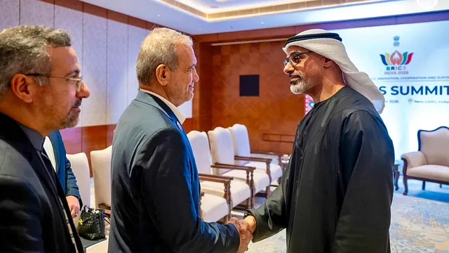 UAE and Iran leaders meet for the first time since trade suspension
