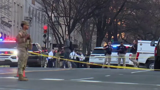 Van crashes through barricade near the White House