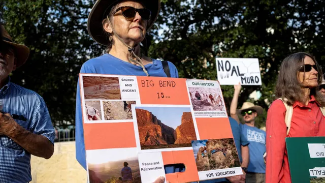 Texas landowners sue to stop border wall in Big Bend
