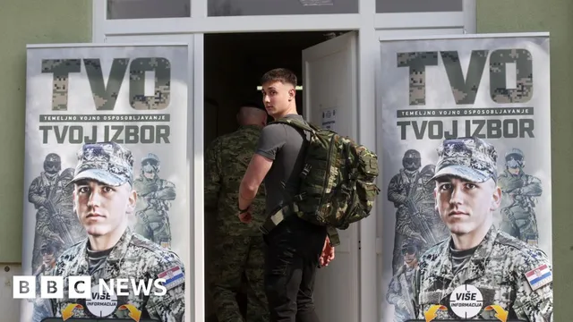 Croatian teenagers face compulsory military service for the first time in years