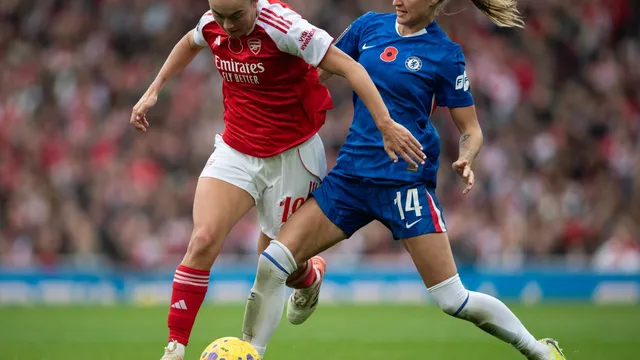 Arsenal ends Chelsea's perfect streak in Women's Super League match