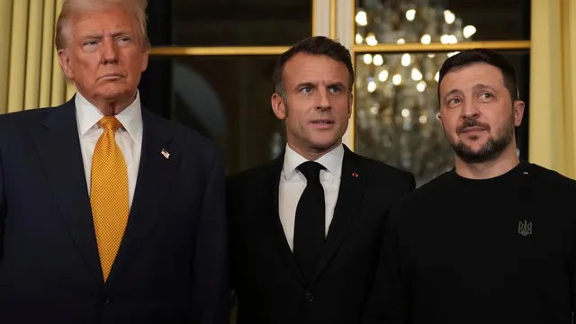 Macron confronts Trump over false claims about Ukraine aid