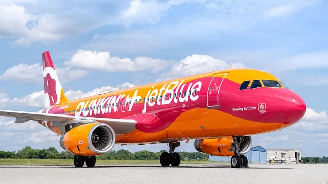 JetBlue and Dunkin' celebrate partnership with special livery