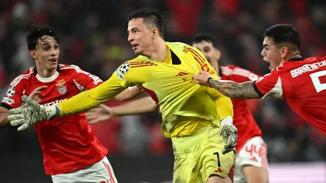 Anatoliy Trubin scores last-minute header to boost Benfica in Champions League