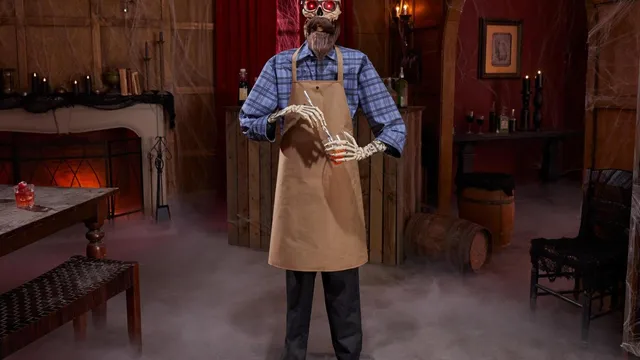 Home Depot unveils six-foot-tall hipster bartender animatronic for Halloween