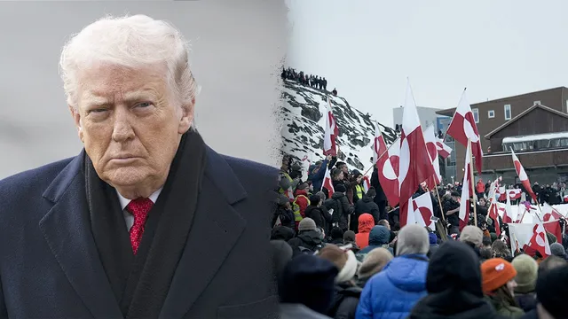 Trump threatens tariffs as he pushes for Greenland acquisition