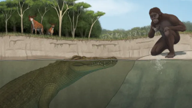 New species of giant crocodile hunted our ancestors