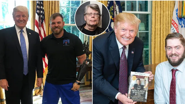 Trump Takes Photos with Amputee Veterans