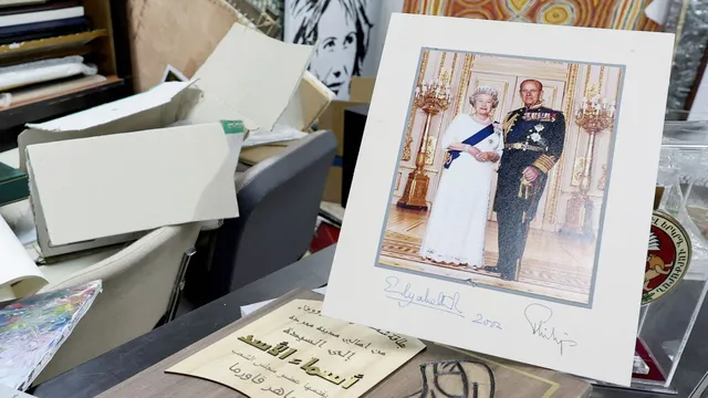 Bashar al Assad treasures signed photo of Queen Elizabeth II in his palace