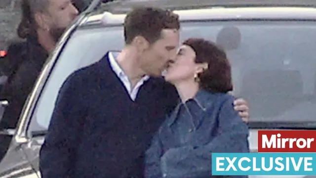 Olivia Colman and Benedict Cumberbatch Share Passionate Moment on Set