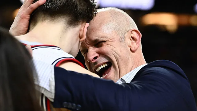 Dan Hurley expresses excitement with expletive after final four win